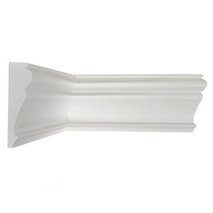 Молдинг из экополимера ударопрочный 85х25х2000 мм под покраску Stenopol C7152 белый - фото 3