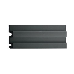 Панель декоративная из экополимера 122х2900х21 мм Decomaster D302-112-10 серая 0,354 кв.м - фото 1