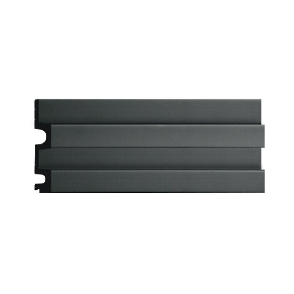 Панель декоративная из экополимера 122х2900х21 мм Decomaster D302-112-10 серая 0,354 кв.м