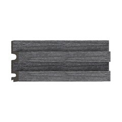 Панель декоративная из экополимера 122х2900х21 мм Decomaster D302-87-10 серая 0,354 кв.м - фото 1