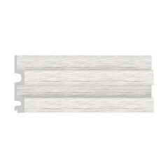 Панель декоративная из экополимера 122х2900х21 мм Decomaster D302-70-10 белая 0,354 кв.м - фото 1