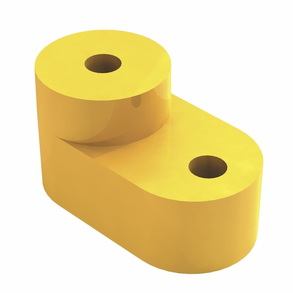 Изображение товара Изолятор угловой Dekraft ИД-101 IP30 полипропилен желтый (32254DEK)