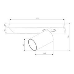 Спот светодиодный настенный Eurosvet Flank 4200 К 5 Вт 1 кв.м белый IP20 (a059096) - фото 4