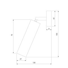Спот светодиодный Eurosvet Pin 4200 К 3 Вт 1 кв.м черный/белый IP20 (a058951) - фото 4