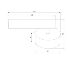 Спот светодиодный настенный Eurosvet Tint 4200 К 6 Вт 1 кв.м черный IP20 (a058316) - фото 2