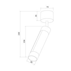 Спот светодиодный настенный Eurosvet Strong 4200 К 7 Вт 3 кв.м белый IP20 (a047505) - фото 2