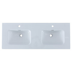 Раковина для тумбы Aquanet Flat 120 см двойная (254367) - фото 3