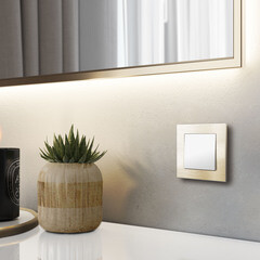 Выключатель Werkel одноклавишный встраиваемый белый матовый (a059268) - фото 4