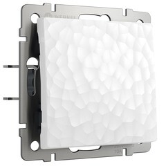 Изображение товара Выключатель Werkel Hammer одноклавишный встраиваемый белый проходной (a052027)