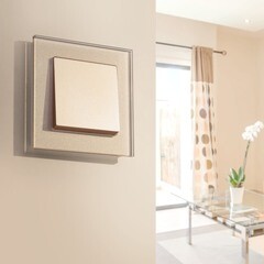 Выключатель Werkel одноклавишный встраиваемый шампань (a050869) - фото 2