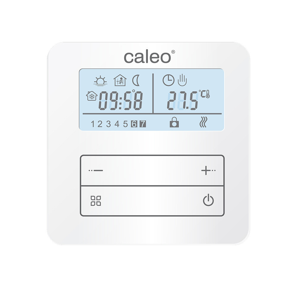 Изображение товара Цифровой программируемый терморегулятор Caleo С950 для теплого пола белый