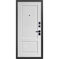 Дверь входная Дверной континент Брест правая антик серебро - белый матовый 860х2050 мм - фото 5