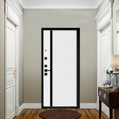 Дверь входная Дверной континент Палермо левая черный кварц - ясень белый софт 860х2050 мм - фото 2