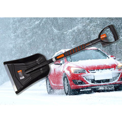 Лопата снеговая автомобильная Amigo полипропилен с алюминиевым черенком 1040х255 мм (71116) - фото 2