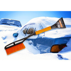 Щетка-скребок автомобильная для снега и льда 635 мм Amigo - фото 2