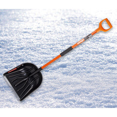 Лопата снеговая Amigo полипропилен с алюминиевым черенком 1470х410 мм (78009) - фото 2