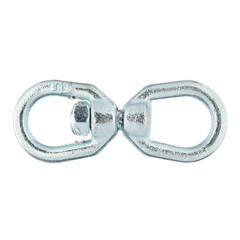 Вертлюг петля-петля d8 мм оцинкованный - фото 1