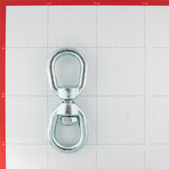 Вертлюг петля-петля d8 мм оцинкованный - фото 2