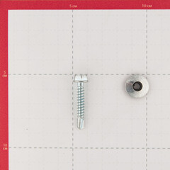 Саморезы кровельные с буром 32х5,5 мм металл-металл оцинкованные (60 шт.) - фото 3