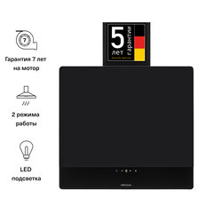 Кухонная вытяжка наклонная Krona Domenika 600 Black S 60 см черная - фото 5