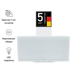 Кухонная вытяжка наклонная Krona Jina 600 White S 60 см белая - фото 2