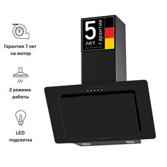 Кухонная вытяжка наклонная Krona Liva 600 Black PB 60 см черная - фото 3