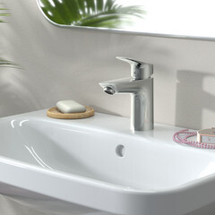 Смеситель для раковины Hansgrohe Logis однорычажный хром (71101000) - фото 3