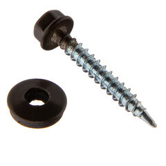 Саморезы кровельные с буром 35х4,8 мм металл-дерево темно-коричневые RR 32 Daxmer (250 шт.) - фото 4