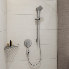 Подключение шланга Hansgrohe FixFit без держателя пластик хром (27454000) - фото 2