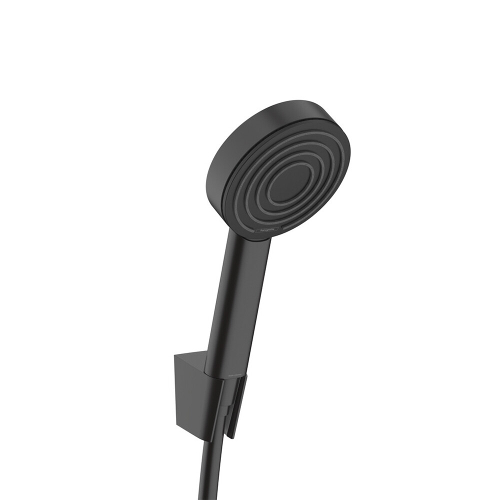 Изображение товара Душевой комплект Hansgrohe Pulsify с лейкой с держателем черный матовый (24301670)