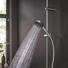 Лейка для душа Hansgrohe Pulsify d105 мм 1 режим без шланга пластик хром (24120000) - фото 3