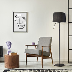 Торшер Maytoni Е27 60 Вт черный IP20 (Z001FL-L3W-1B) - фото 2