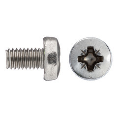 Винт нержавеющая сталь M6x10 мм DIN 7985 полукруглая головка (6 шт.) - фото 1
