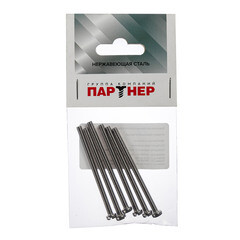 Винт нержавеющая сталь M4x60 мм DIN 84 цилиндрическая головка (6 шт.) - фото 3