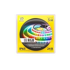 Лента светодиодная SMD 5050 RGB свет 24 В 14,4 Вт/м 5 м IP65 Elektrostandard (a052978) - фото 3