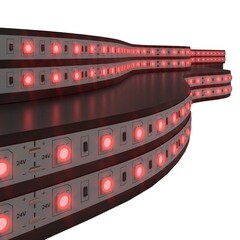 Изображение товара Лента светодиодная SMD 5050 Elektrostandard (a052973) красный свет 14,4 Вт 24 В IP20 5 м