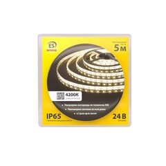 Лента светодиодная SMD 5050 4200К 12 В 14,4 Вт/м 5 м IP65 Elektrostandard (a050575) - фото 4