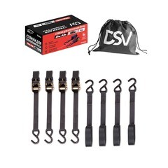 Изображение товара Стяжной ремень 25 мм 4,6 м (0,34 т) полиэстер DSV (4 шт.) (R88604)