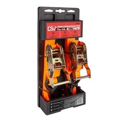 Стяжной ремень 27 мм 4,6 м (0,68 т) полиэстер DSV (2 шт.) (R88301) - фото 3