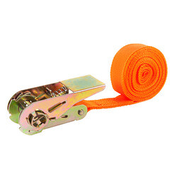 Стяжной ремень 25 мм 5 м (0,1 т) полиэстер Autovirazh с трещоткой (AV-5105) - фото 1