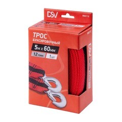 Трос буксировочный 60 мм 5 м (6 т) полиэстер DSV (R88112) - фото 2