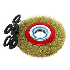 Корщетка для станков мягкая радиальная EuroBrush d150х32 мм латунированная (EB-LBS3)
