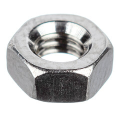 Гайка крепежная нержавеющая сталь М4 DIN 934 (20 шт.) - фото 1