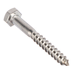 Болт сантехнический 6х50 мм DIN 571 нержавеющая сталь (4 шт.) - фото 3