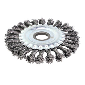 Корщетка для УШМ EuroBrush 13-012 витая жесткая радиальная d125х22,2 мм ...