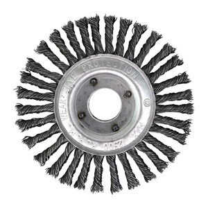 Корщетка для УШМ EuroBrush 13-017 витая жесткая радиальная d125х22,2 мм ...