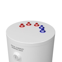 Водонагреватель накопительный Royal Thermo Aquatec Inox RTWX-T 150 косвенного нагрева 150 л 30 кВт напольный вертикальный - фото 3