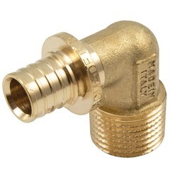 Изображение товара Угол Tiemme 20 мм х 3/4 НР(ш) латунь (1710198)