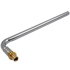 Изображение товара Трубка для радиатора Tiemme г-образная 20 х 15 х 300 мм латунь (1710252)