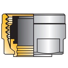 Евроконус Tiemme 15 мм х 3/4 ВР(г) для стальных трубок (1440008) - фото 2